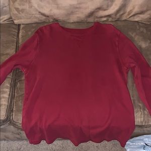 Red Thermal Long Sleeve
